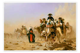 Poster Napoleon und sein Stab in Ägypten, 1867 - Jean-Léon Gérôme