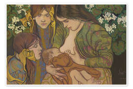 Wandbild Mutterschaft - Stanislaw Wyspianski