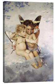 Leinwandbild Amoretten - Julius Kronberg, 1881