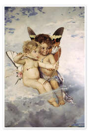 Wandbild Amoretten - Julius Kronberg, 1881