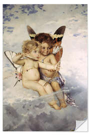 Wandsticker Amoretten - Julius Kronberg, 1881