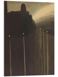 Acrylglasbild Deich bei Nacht, 1908 - Léon Spilliaert