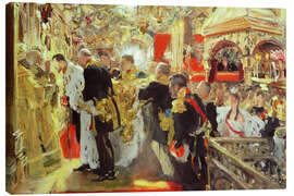 Leinwandbild Krönung des Nikolaus II. von Russland, 1896 - Valentin Serow