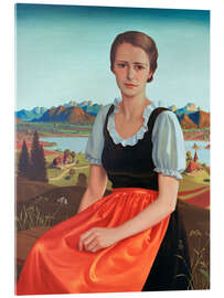 Acrylglasbild Mädchenbildnis