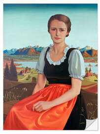 Wandsticker Mädchenbildnis