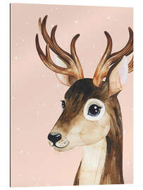 Gallery Print Rentier mit Sternen