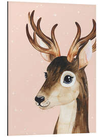 Magnettafel Rentier mit Sternen