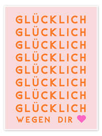 Poster Glücklich wegen Dir - Ohkimiko