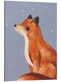 Alubild Fuchs und Sterne - Ohkimiko