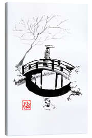 Leinwandbild Dame Winter