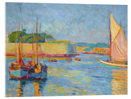 Acrylglasbild Hafen von Concarneau - Jozef Pankiewicz, 1908