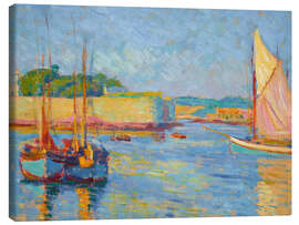 Leinwandbild Hafen von Concarneau - Jozef Pankiewicz, 1908