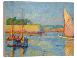 Holzbild Hafen von Concarneau - Jozef Pankiewicz, 1908