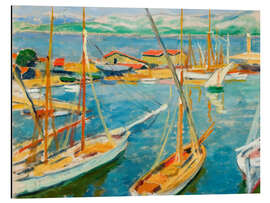 Alubild Hafen in Saint-Tropez - Jozef Pankiewicz, 1909