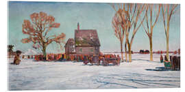 Acrylglasbild Winterlandschaft - Henryk Szczyglinski