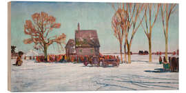 Holzbild Winterlandschaft - Henryk Szczyglinski