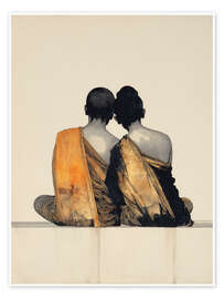 Wandbild Meditation der Herzen - DejaReve