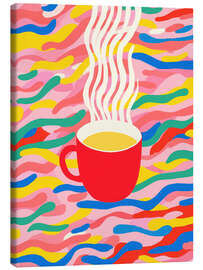 Leinwandbild Kaffee-Optimismus