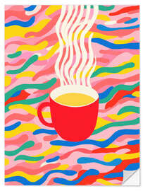 Wandsticker Kaffee-Optimismus