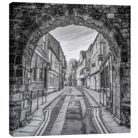 Leinwandbild Charmanter Steintorbogen - Assaf Frank