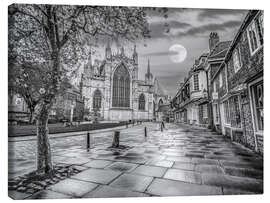 Leinwandbild Straße durch die Yorker Kathedrale - Assaf Frank