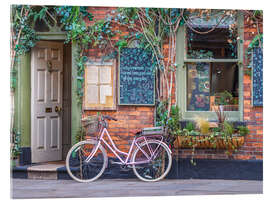 Akryylilasitaulu Cozy Cafe with Pink Bicycle - Assaf Frank