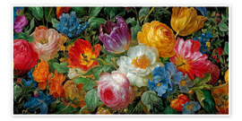 Wandbild Strahlende Blütenparade - Assaf Frank