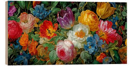 Holzbild Strahlende Blütenparade - Assaf Frank