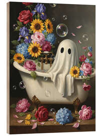 Holzbild Ein badender Geist - Nikita Abakumov