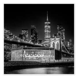 Wandbild NYC Impression mit Brooklyn Bridge - Melanie Viola