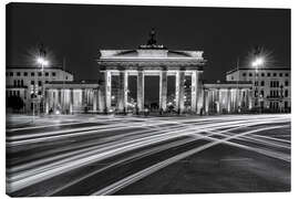 Leinwandbild Dynamik am Brandenburger Tor in Berlin - Melanie Viola