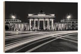 Holzbild Dynamik am Brandenburger Tor in Berlin - Melanie Viola