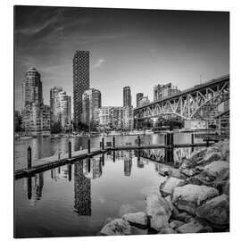 Alubild Vancouver Impression von Granville Island - Melanie Viola