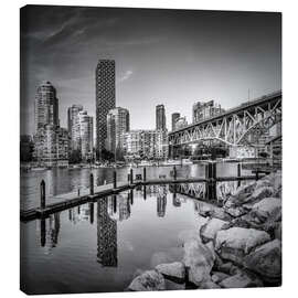 Leinwandbild Vancouver Impression von Granville Island - Melanie Viola