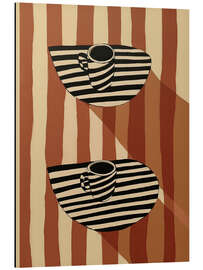 Alubild Gespräche in Streifen