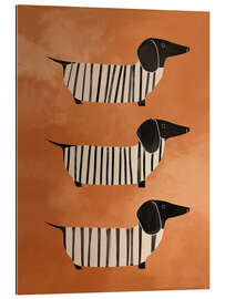 Gallery Print Gestreifte Dackel