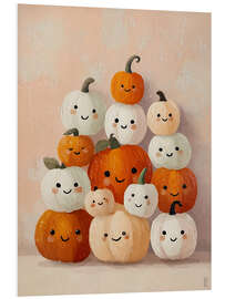 Hartschaumbild Kürbisfreude - artill
