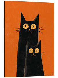 Alubild Blick der Nachtkatzen