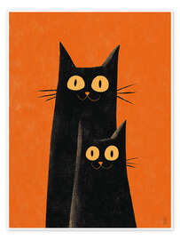 Poster Blick der Nachtkatzen