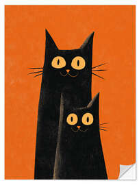 Wandsticker Blick der Nachtkatzen