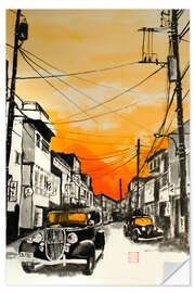 Wandsticker Tokio fünfziger Jahre - Péchane