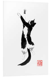 Hartschaumbild Schlafende Katze