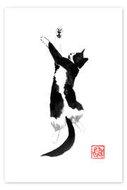 Wandbild Schlafende Katze - Péchane