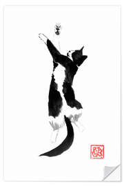 Wandsticker Schlafende Katze