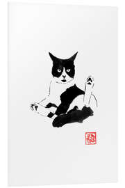 Hartschaumbild Katze bei Fellpflege