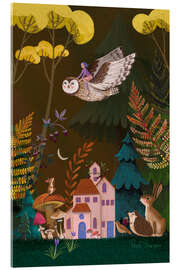 Acrylglasbild Eulenflug - Mila Marquis