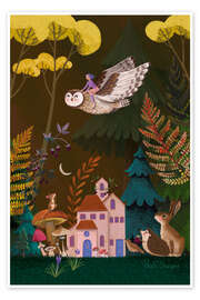 Poster Eulenflug - Mila Marquis