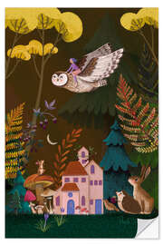 Wandsticker Eulenflug - Mila Marquis