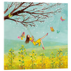 Acrylglasbild Schaukeln im Frühling - Mila Marquis