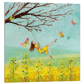 Galleritryk Swinging in spring